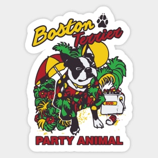 Boston Terrier, The Original Party Animal Sticker